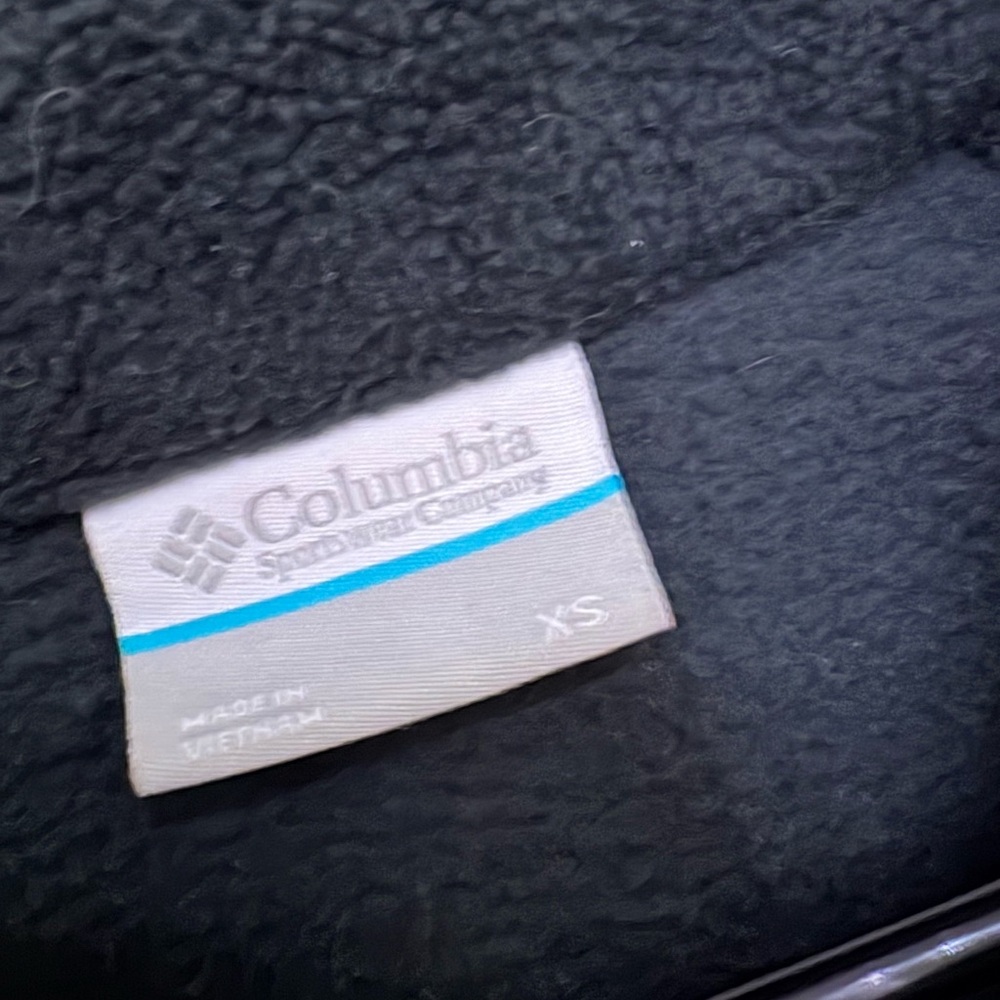 Columbia Black Fleece Jacket with Pink Accent - Picture 5 of 5